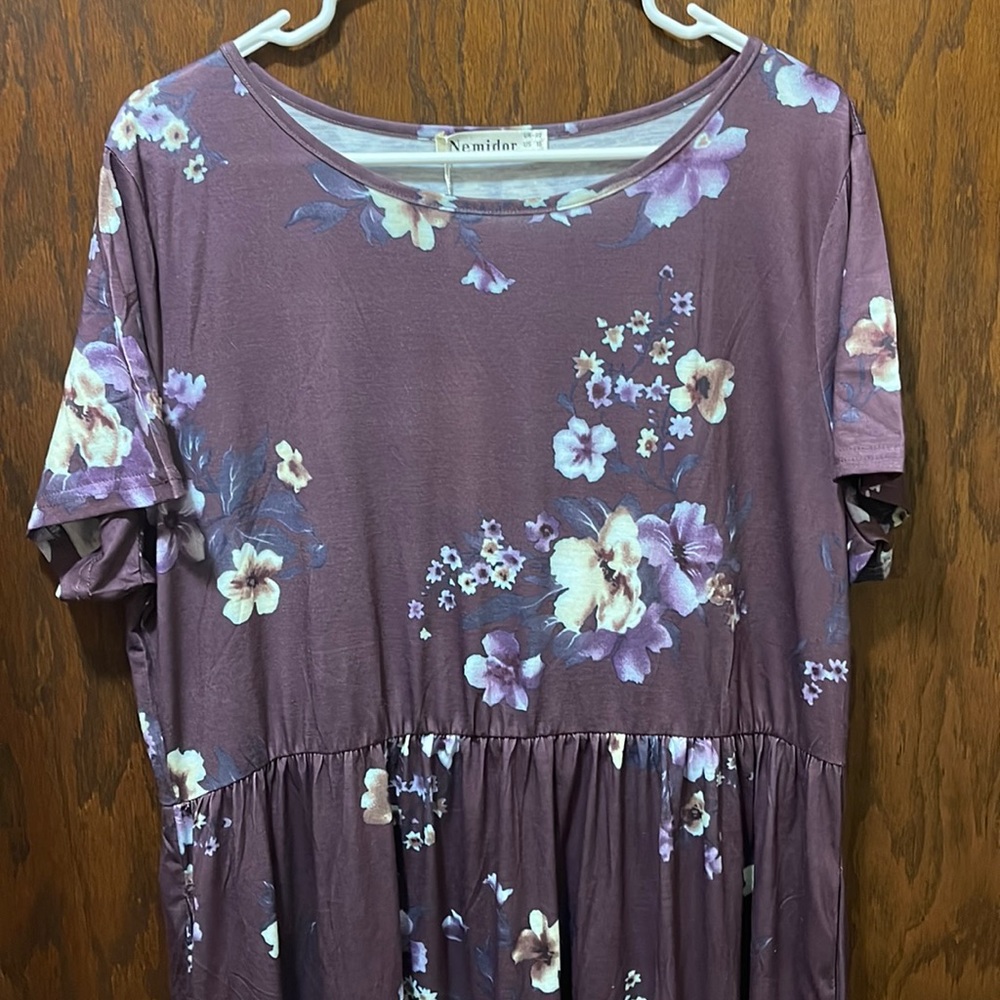 Purple maxi dress